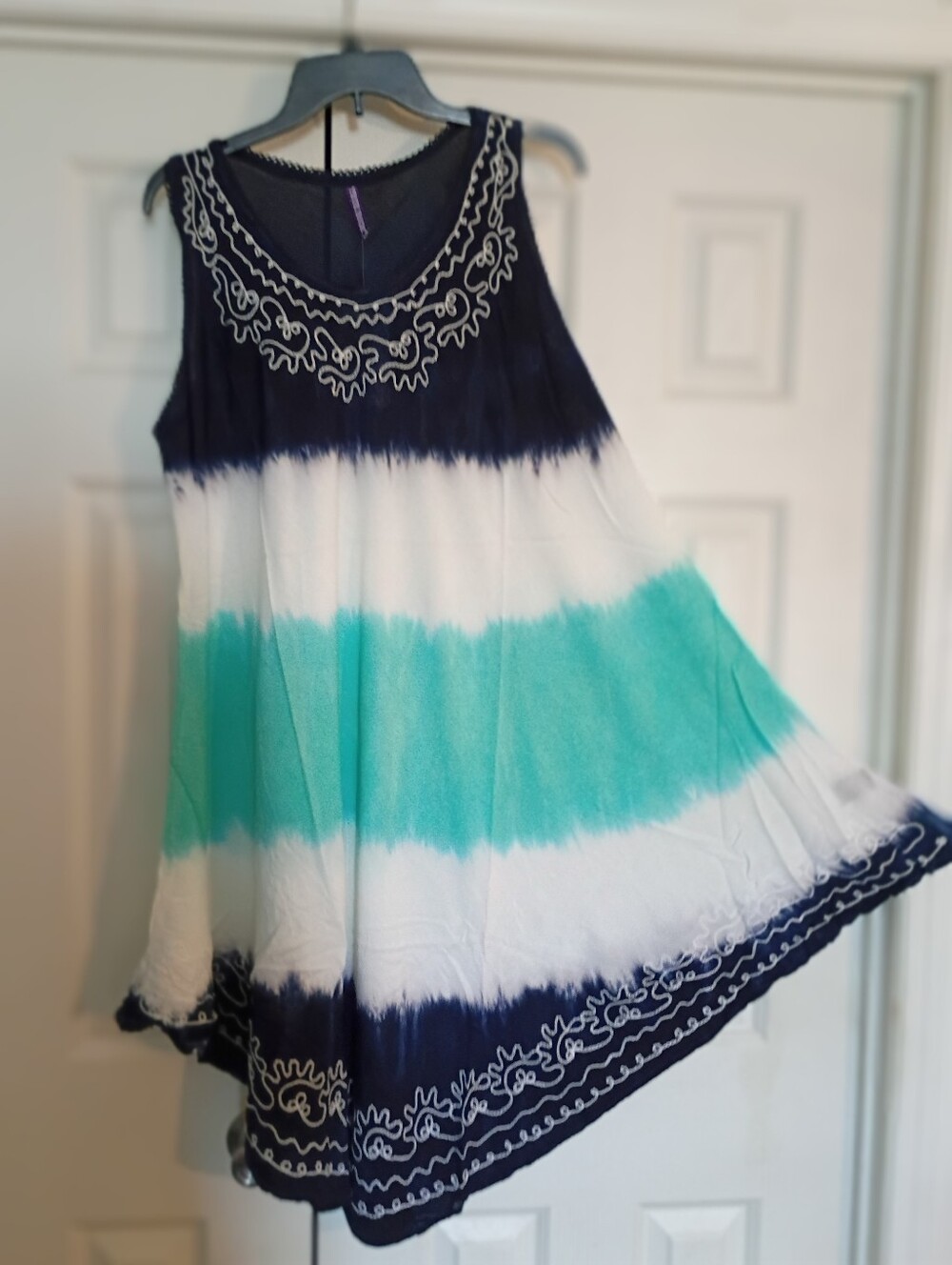 Sundress Blue White And Green